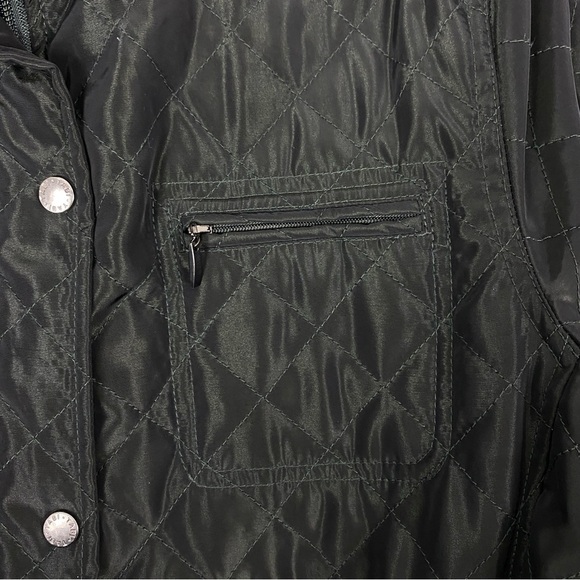 Tabi Green Utility Jacket Quilted Design and Stand-Up Collar - Picture 4 of 11